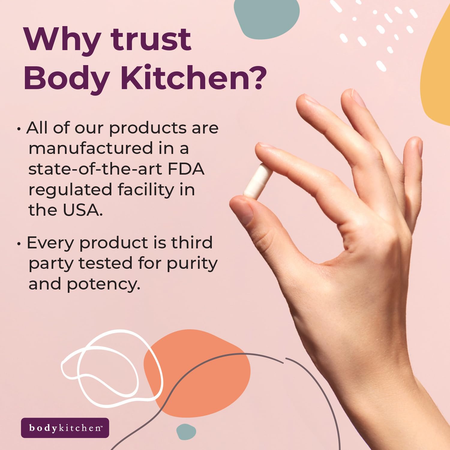 Body Kitchen envase abierto con polvo para ver color y consistencia