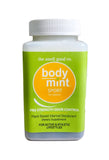 Body Mint frasco frontal mostrando etiqueta y beneficios visibles