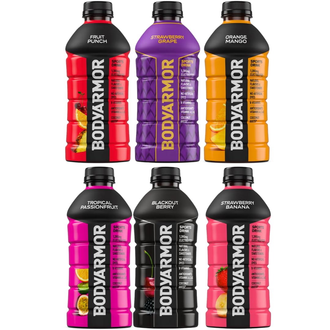 Bodyarmor etiqueta con lista de ingredientes, lectura fácil y confianza
