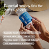 BodyBio botella junto a medida para comparar tamaño y dosificación práctica