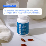 BodyBio etiqueta con información nutricional clara y prueba de calidad