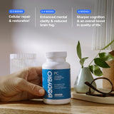 BodyBio cápsula junto a mano para comparar tamaño y facilidad uso