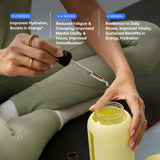 Deportista usando BodyBio ReMineralize para recuperación de electrolitos