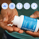 BodyBio etiqueta nutricional con información de 250 mg por cápsula