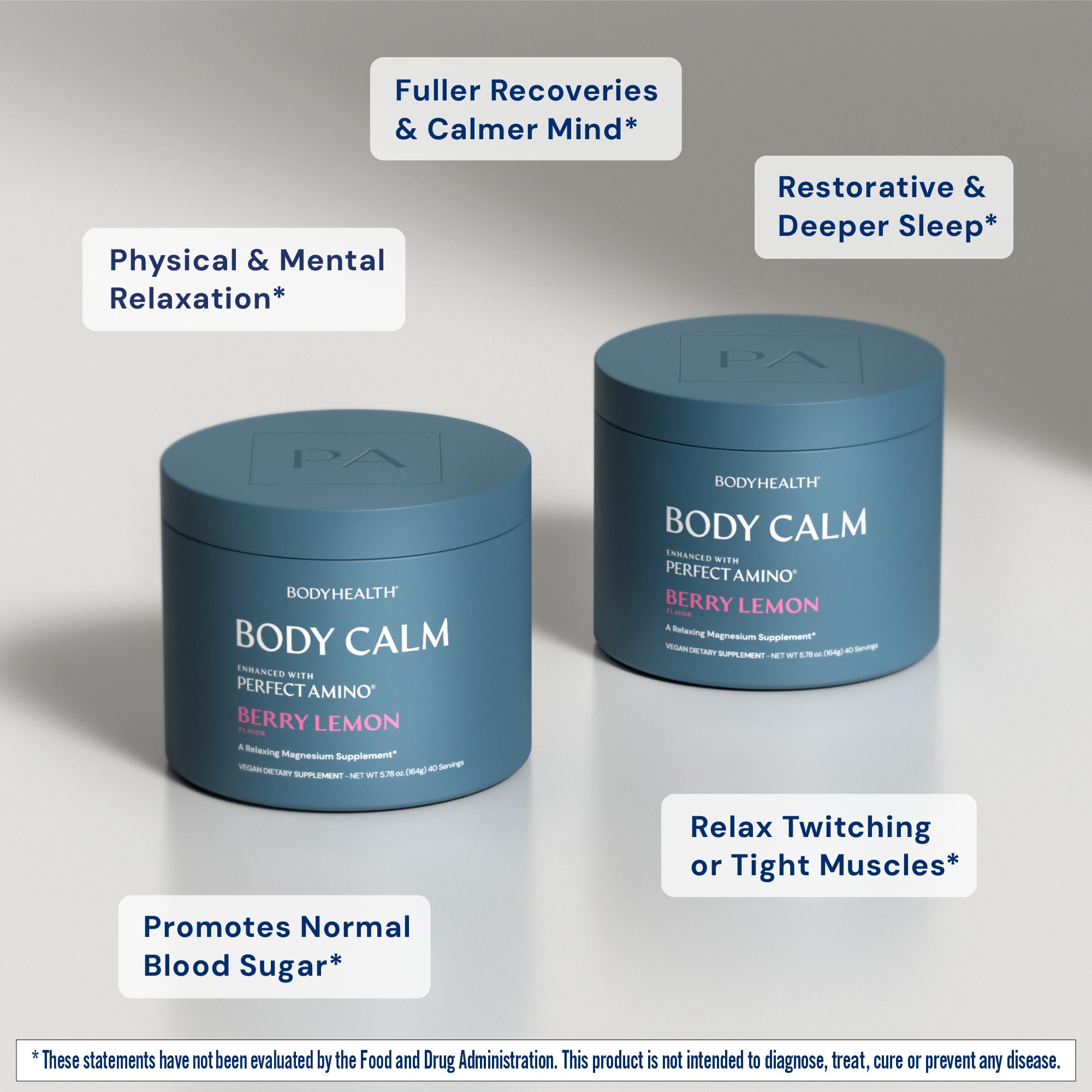 BodyHealth producto junto a una regla para comparar tamaño, ayudando a visualizar cantidad por envase