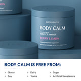 BodyHealth etiqueta nutricional de Body Calm, mostrando ingredientes limpios y transparencia