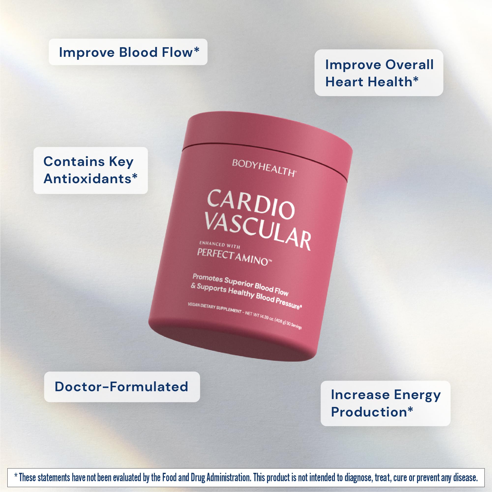BodyHealth vaso servido con bebida, fácil de preparar y sabor agradable