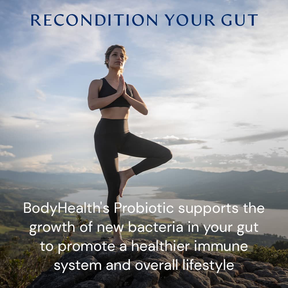 BodyHealth cápsula al lado de una moneda para comparar tamaño y conveniencia