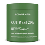 BodyHealth envase frontal de Gut Restore mostrando diseño y beneficio de soporte intestinal