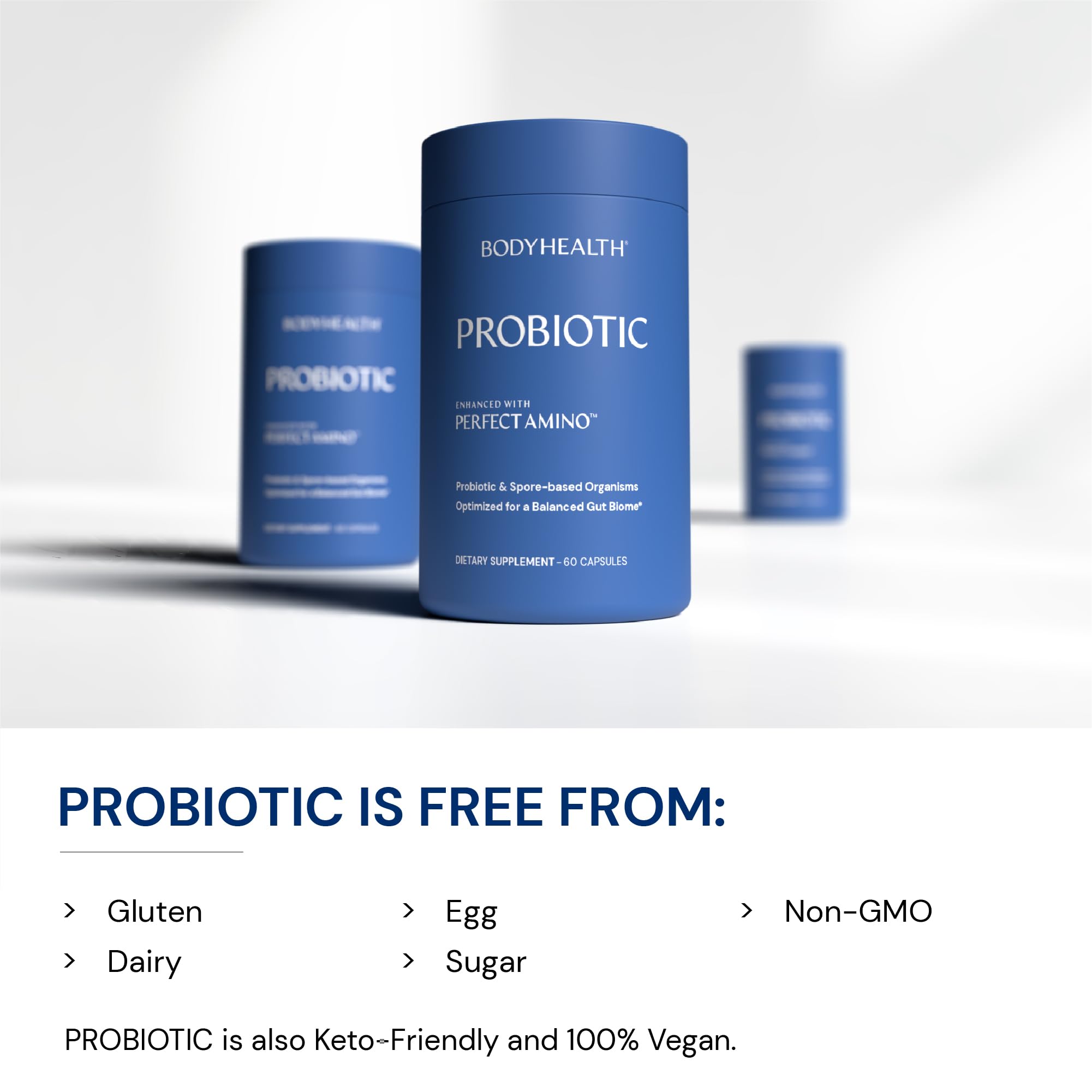 BodyHealth etiqueta con lista de ingredientes y certificaciones limpias