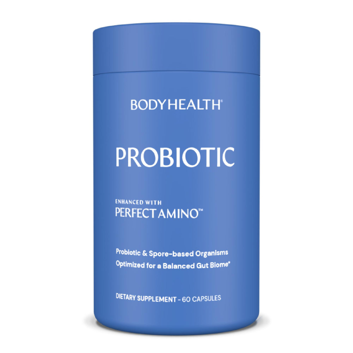 BodyHealth frente del empaque mostrando 60 cápsulas y beneficios claros