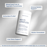 BodyHealth primer plano de la etiqueta con lista de ingredientes para transparencia nutricional