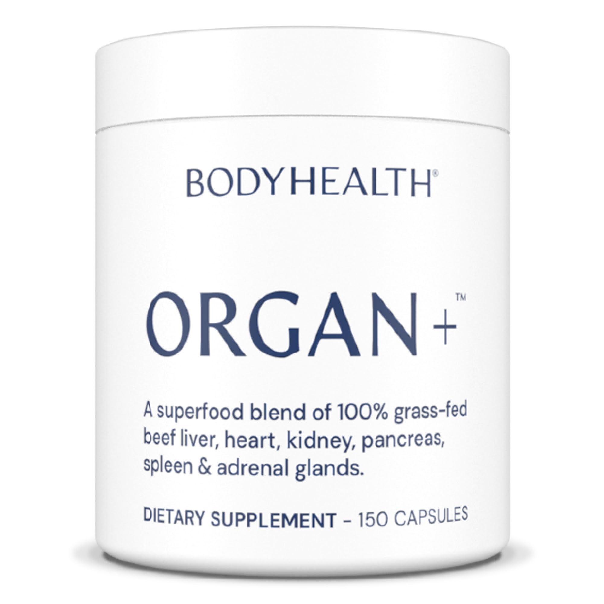 BodyHealth envase frontal mostrando fórmula de órganos y beneficios