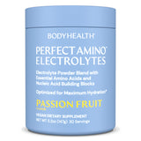 BodyHealth frente del empaque mostrando 30 porciones y sabor passion fruit para identificación rápida