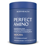 BodyHealth envase frontal PerfectAmino mostrando etiqueta clara y beneficios