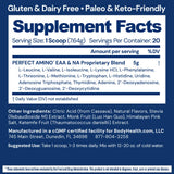 BodyHealth PerfectAmino textura del polvo fino, disolución rápida y mezcla homogénea