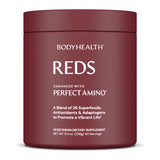 BodyHealth empaque frontal que destaca ingredientes y beneficios para energía
