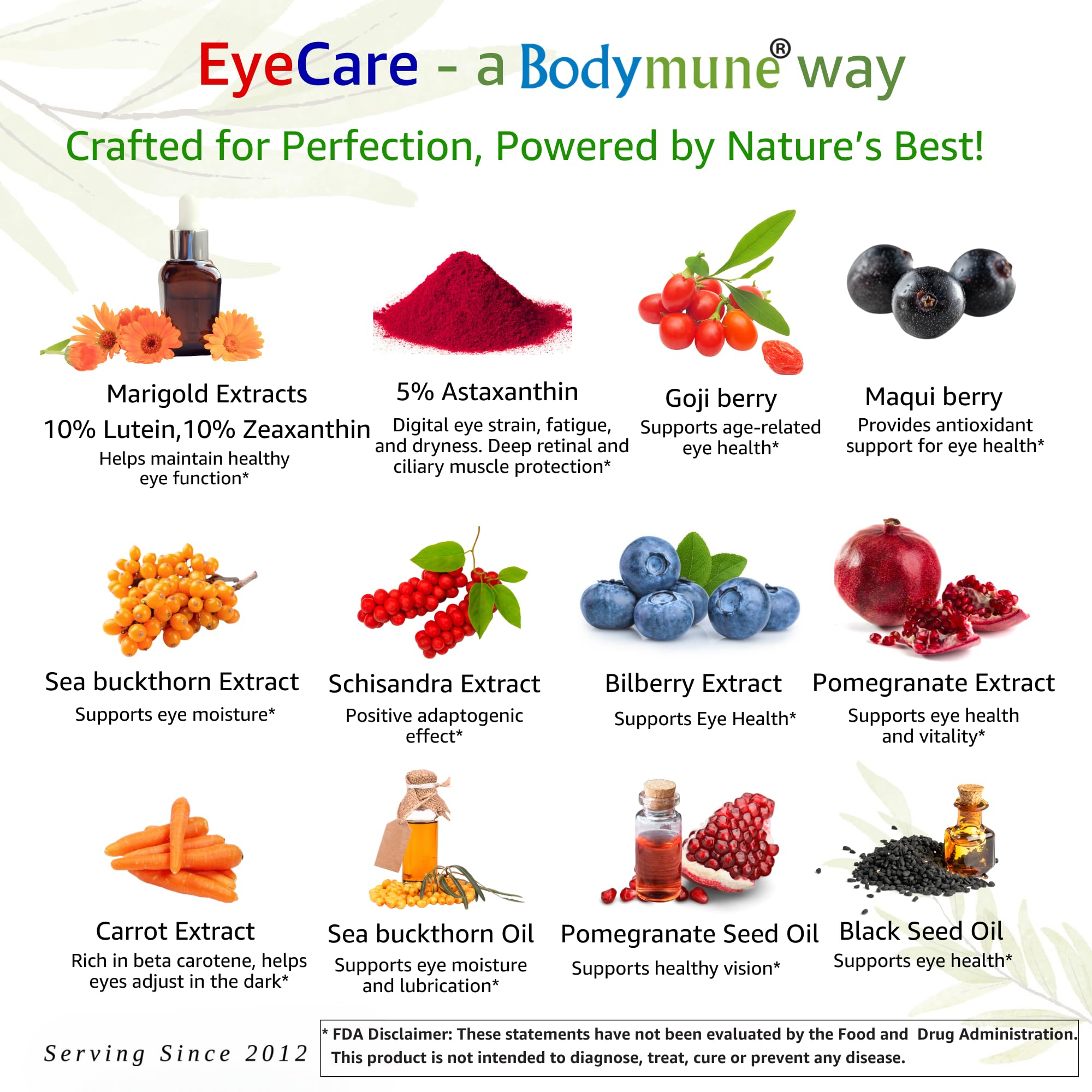 Bodymune EyeCare cápsula en primer plano mostrando textura y forma