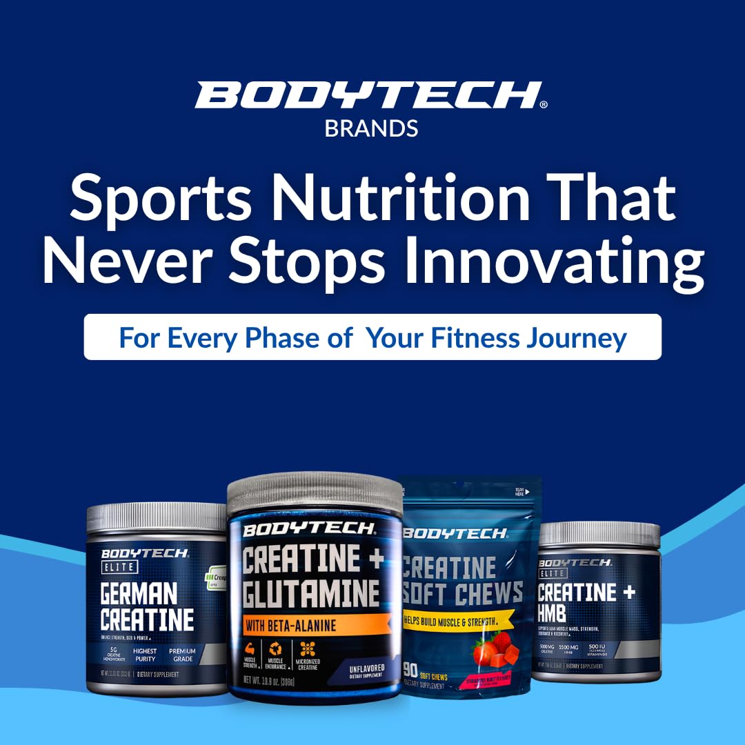 BodyTech batido sin sabor en vaso transparente listo para consumo