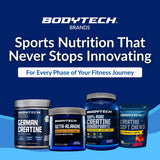 BodyTech en ambiente de gimnasio junto a botella, pensado para entrenamientos intensos