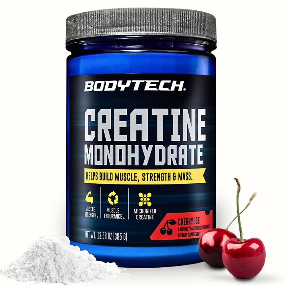 BodyTech envase frontal Cherry Ice mostrando presentación y beneficio de pureza