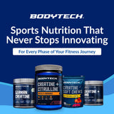 Lifestyle en gimnasio con BodyTech en la taquilla para uso pre entreno y conveniencia