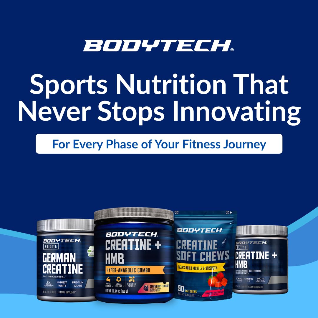 Escena lifestyle con bebida fresa-limonada BodyTech Creatine + HMB refrescante