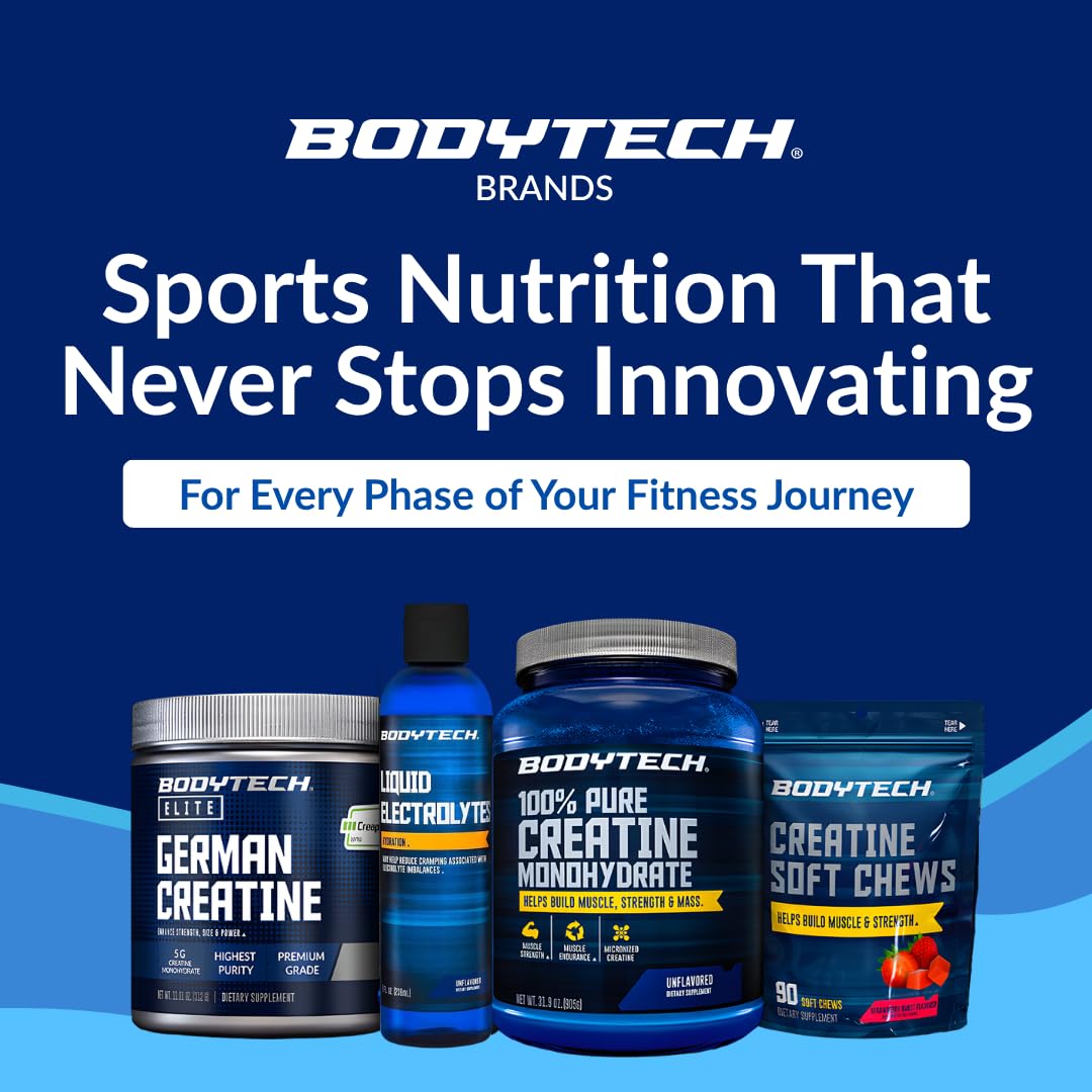 BodyTech junto a vaso con hielo, añade minerales sin alterar sabor