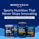 BodyTech junto a vaso con hielo, añade minerales sin alterar sabor