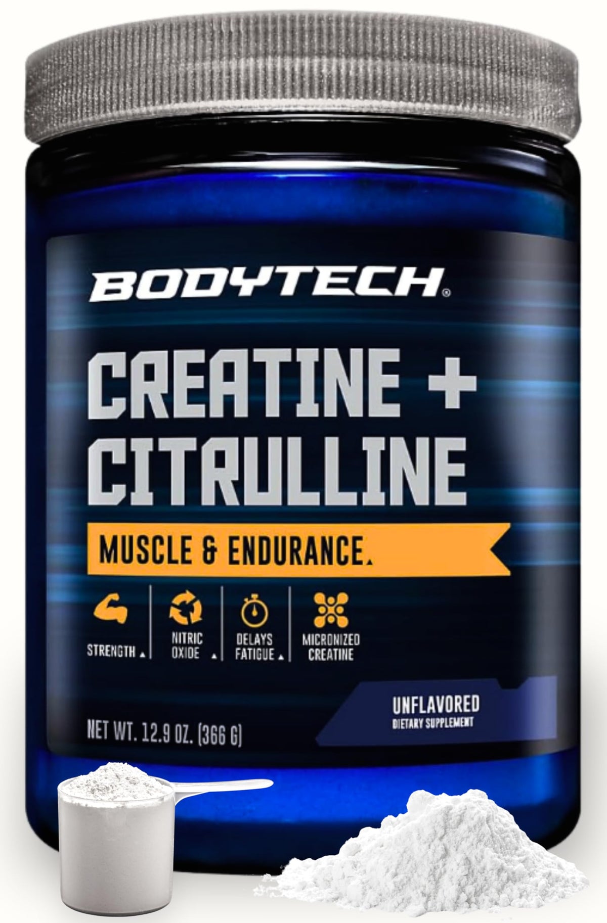 BodyTech envase frontal mostrando marca y etiqueta clara para confianza