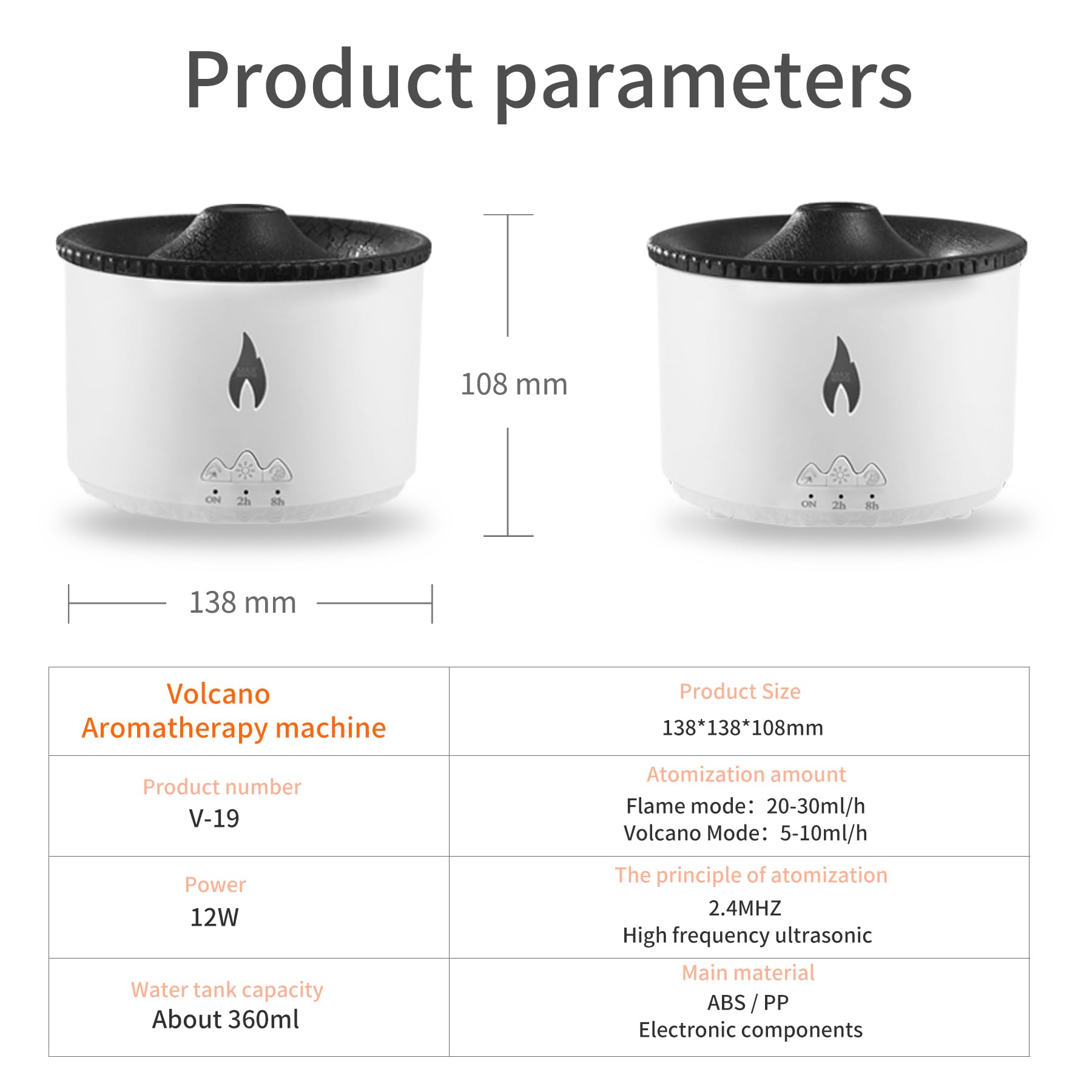 BOHOFAM comparación tamaño muestra capacidad 360 ml