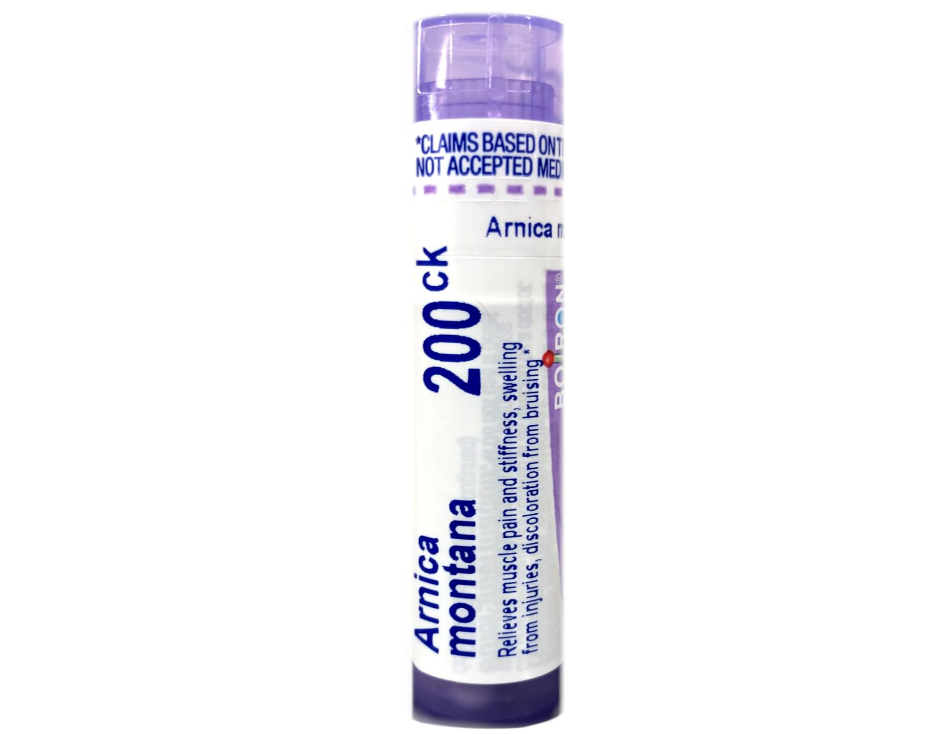 Boiron Arnica Montana acercamiento a pellets que destaca textura y solubilidad rápida