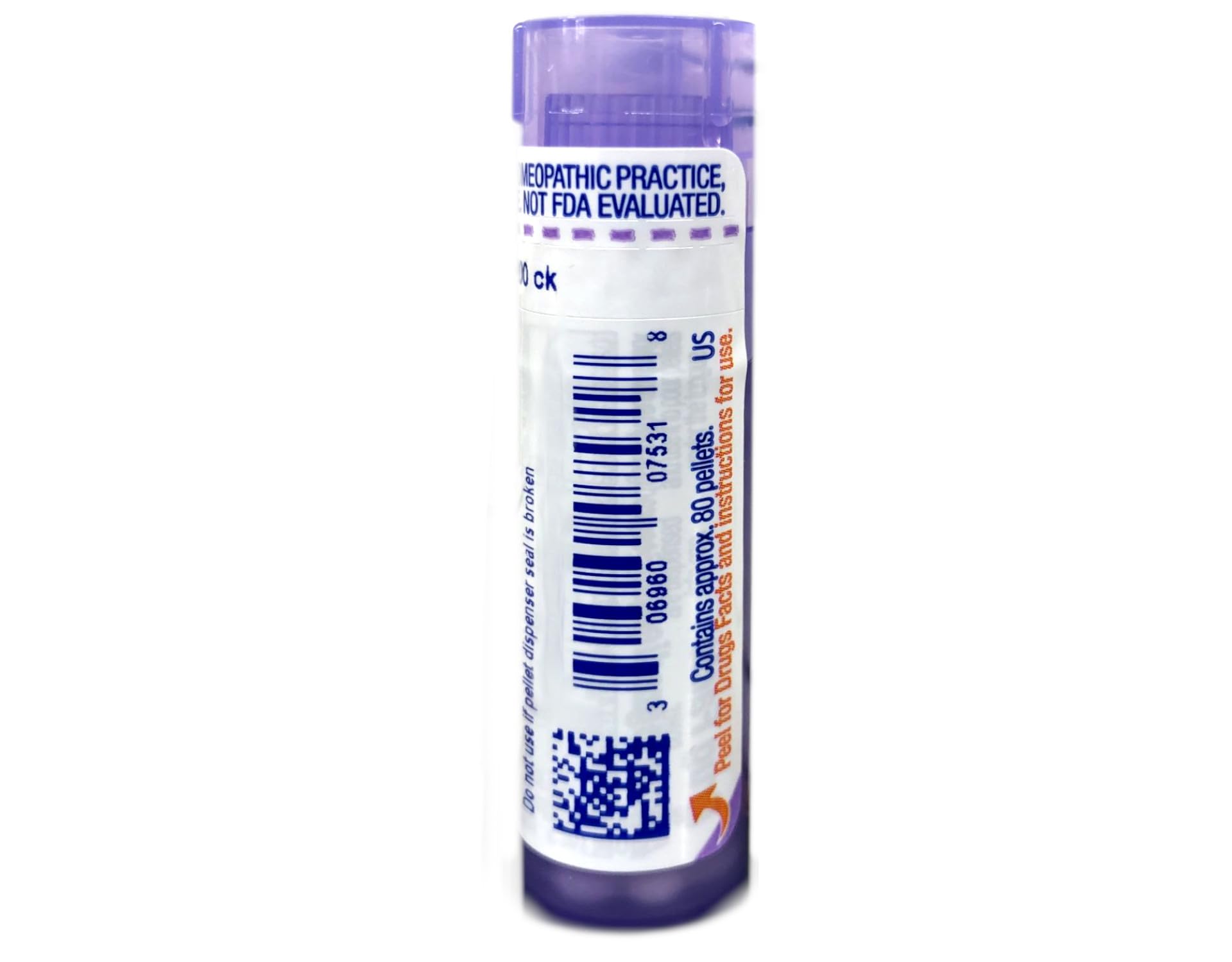 Boiron Arnica Montana comparación de tamaño del tubo para evaluar portabilidad