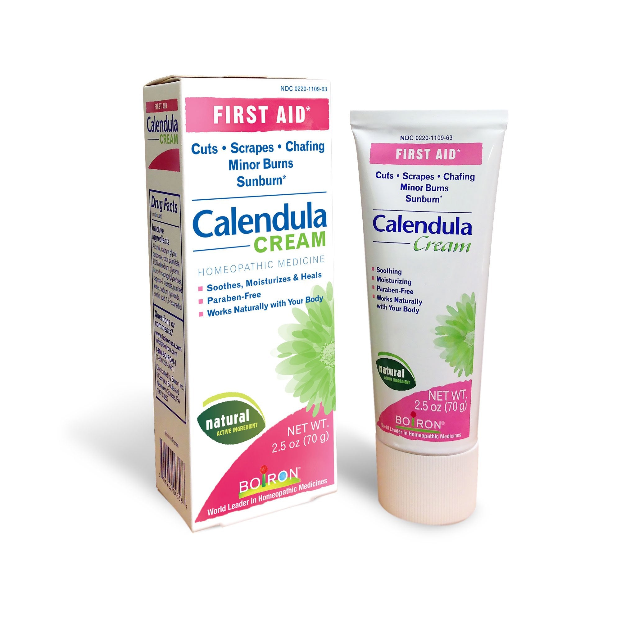 Boiron Calendula textura en primer plano que evidencia hidratación y suavidad