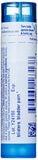 Boiron Cantharis pellets en uso sublingual para administración rápida