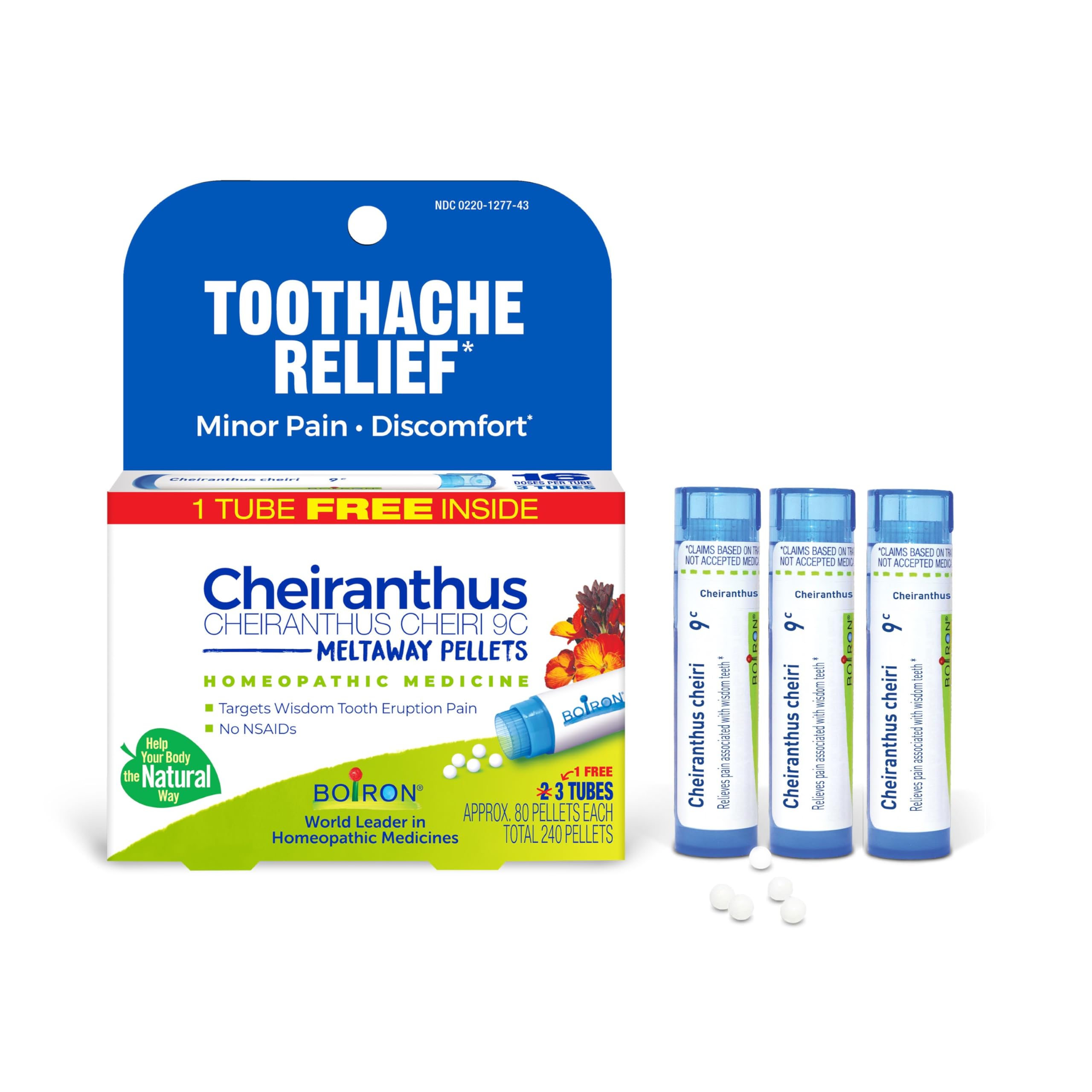 Boiron Cheiranthus Cheiri vista frontal con pack ahorro, práctico y portátil