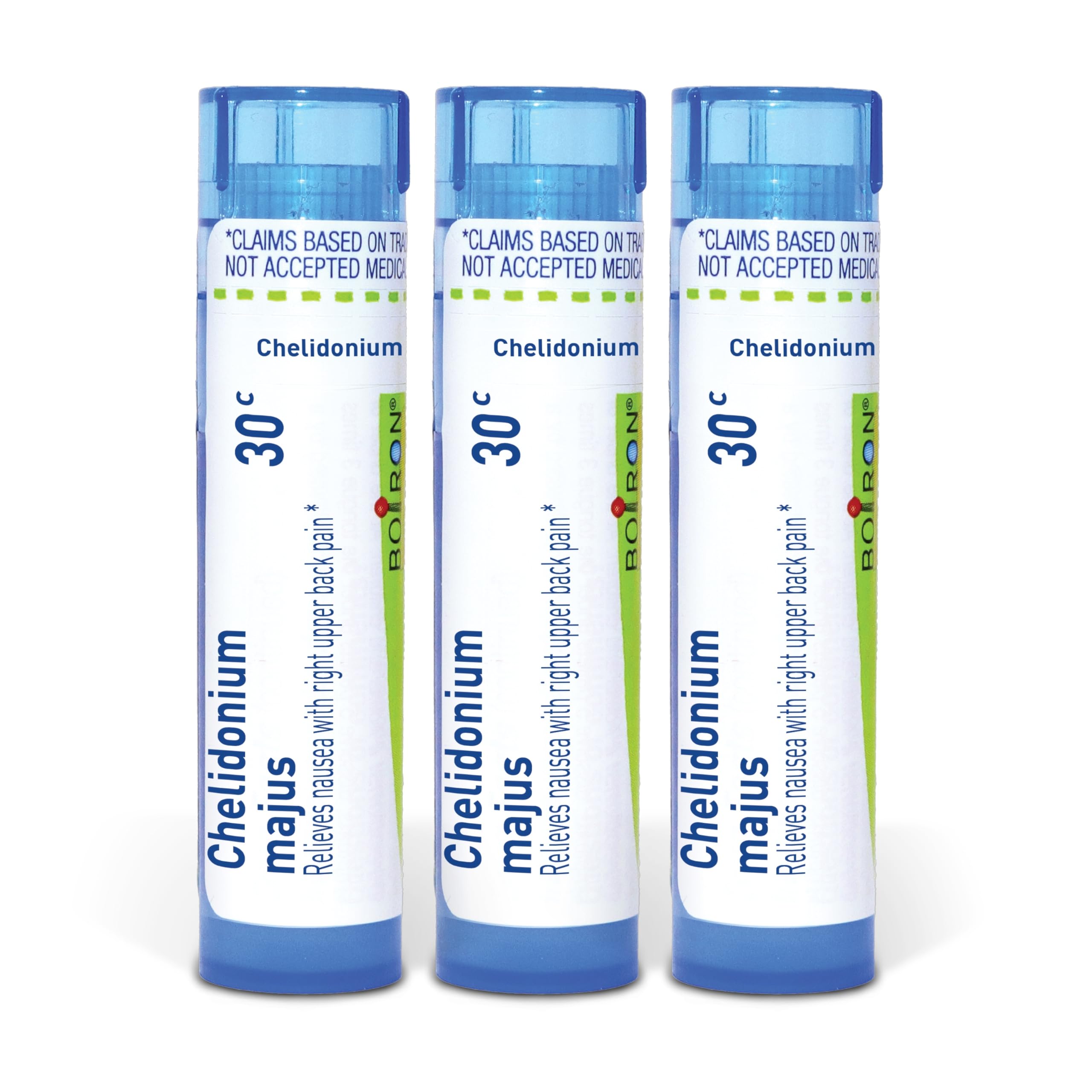 Boiron Chelidonium 30C frente del paquete mostrando contenido y marca