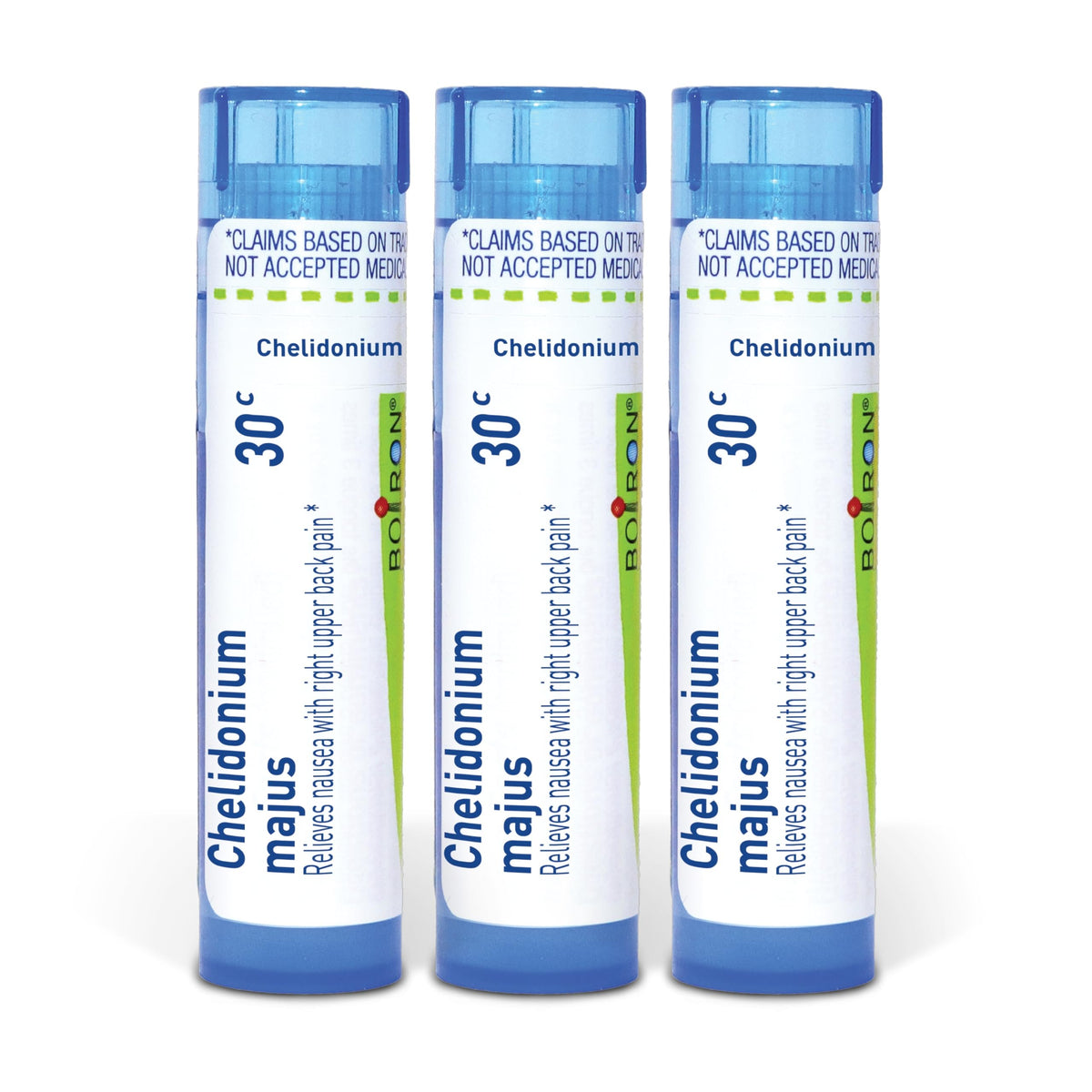 Boiron Chelidonium 30C frente del paquete mostrando contenido y marca