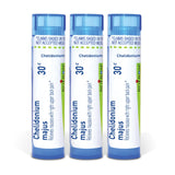 Boiron Chelidonium 30C frente del paquete mostrando contenido y marca