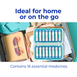 Boiron Homeotravel tubos distribuidos mostrando variedad de remedios y accesibilidad