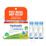 Boiron Hydrastis frasco frontal mostrando embalaje y beneficio portable