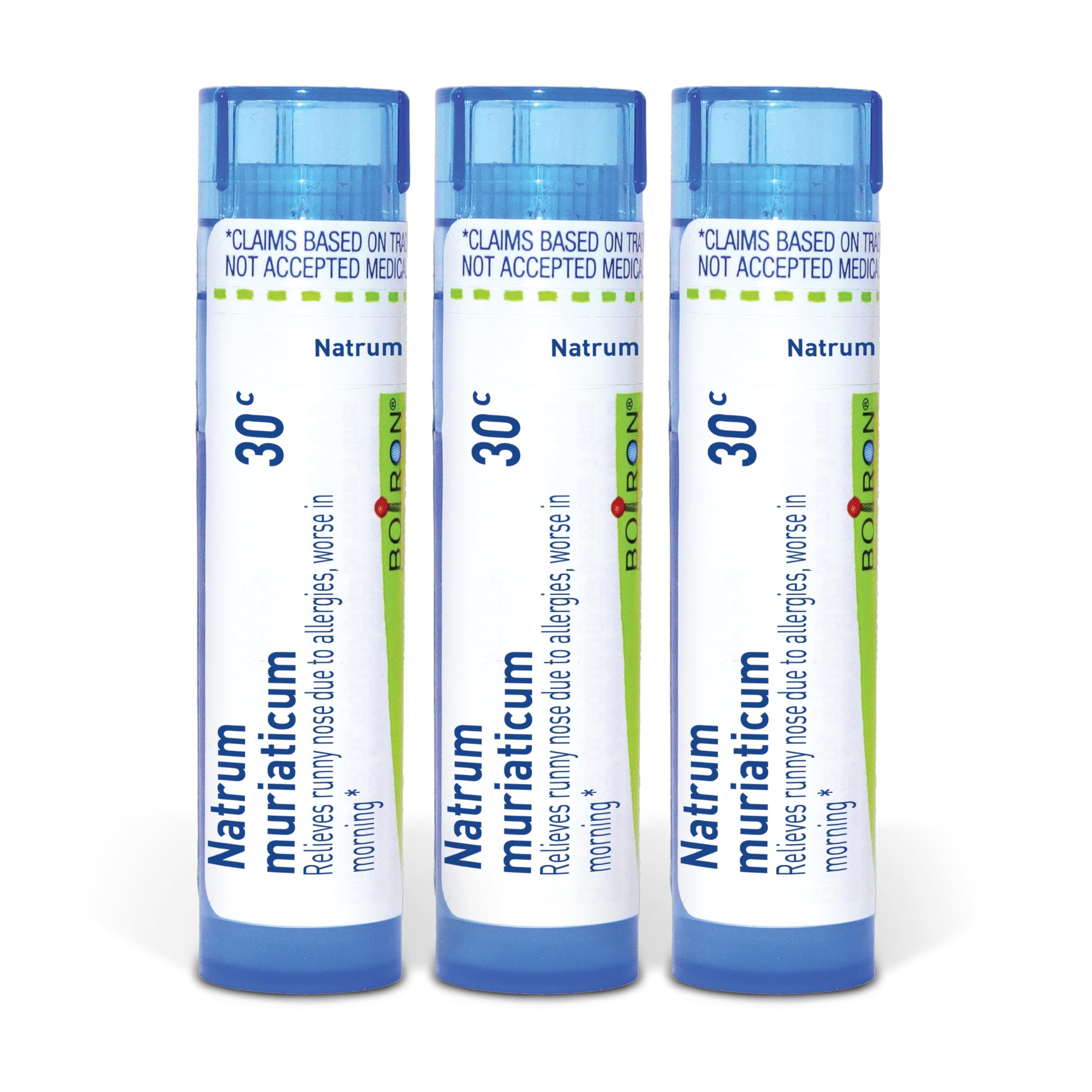 Boiron empaque frontal mostrando el nombre y beneficio nasal