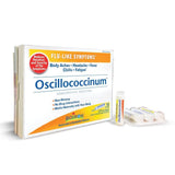 Boiron Oscilloccinum junto a regla para escala, tamaño práctico para llevar