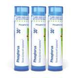 Boiron Phosphorus 30C envase frontal mostrando presentación y beneficios