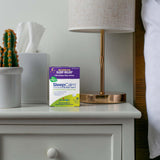 Sello sin melatonina en Boiron SleepCalm resaltando alternativa natural