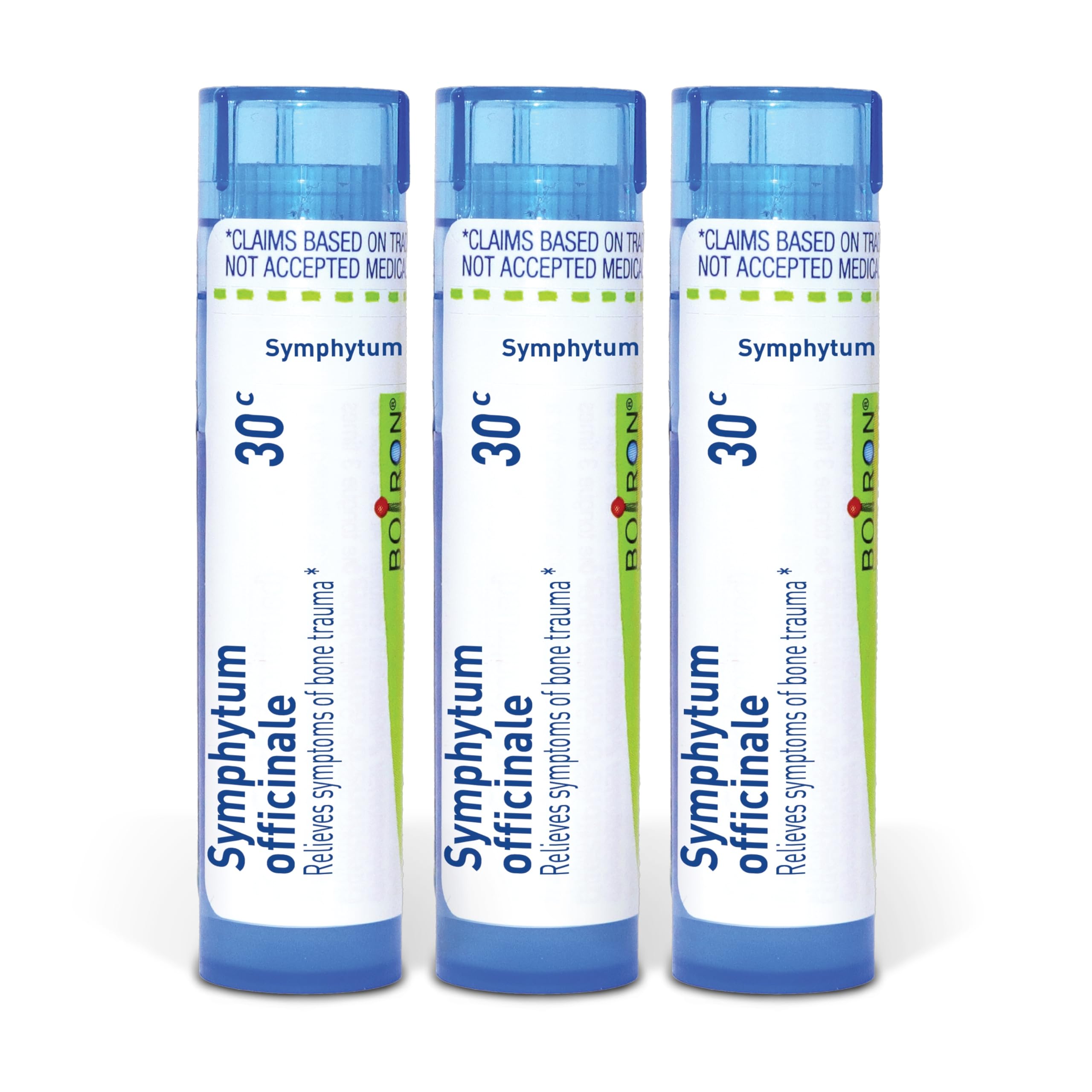 Boiron envase frontal mostrando pack de 3 tubos y beneficios prácticos