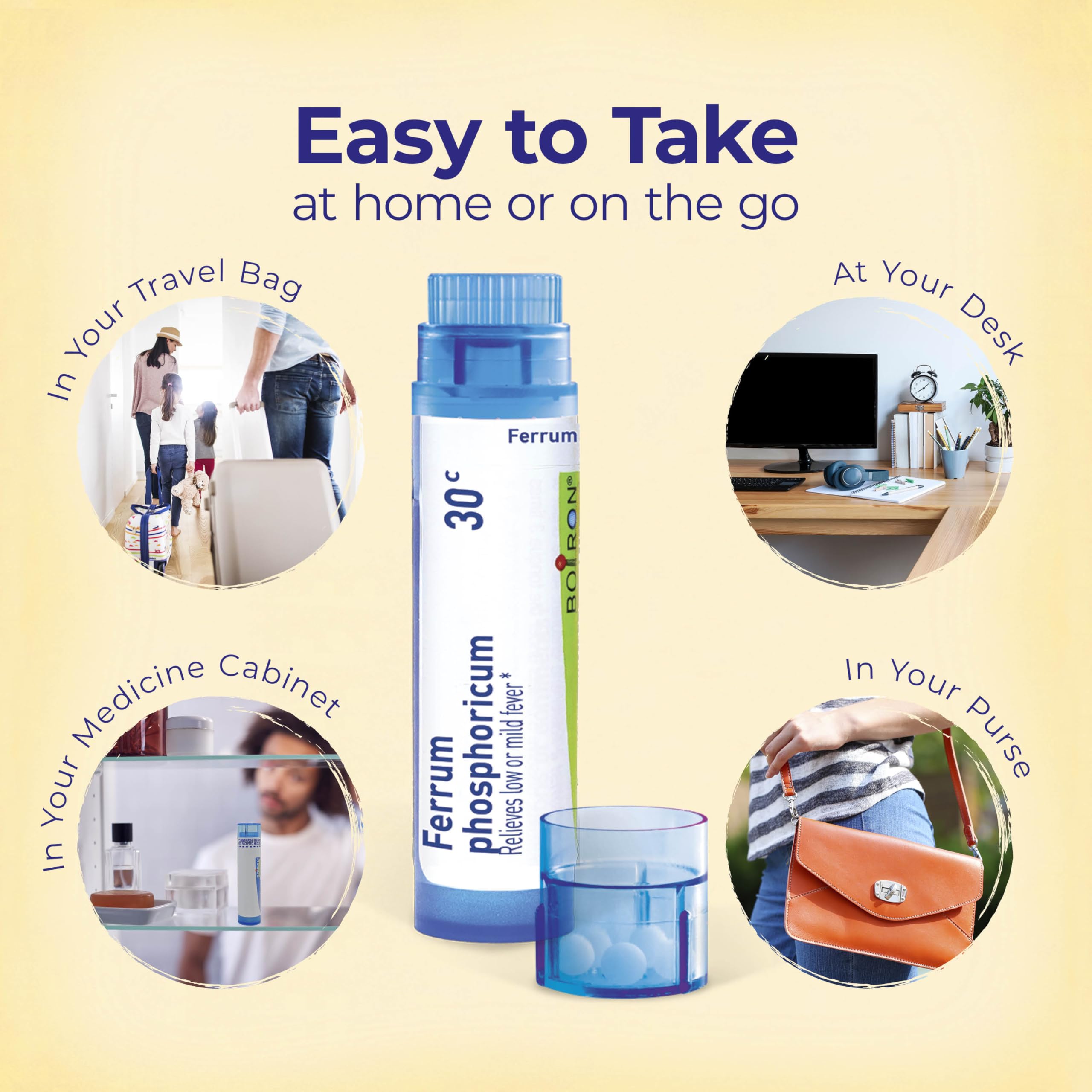 Boiron tubo en botiquín estilo vida, solución práctica para emergencias leves