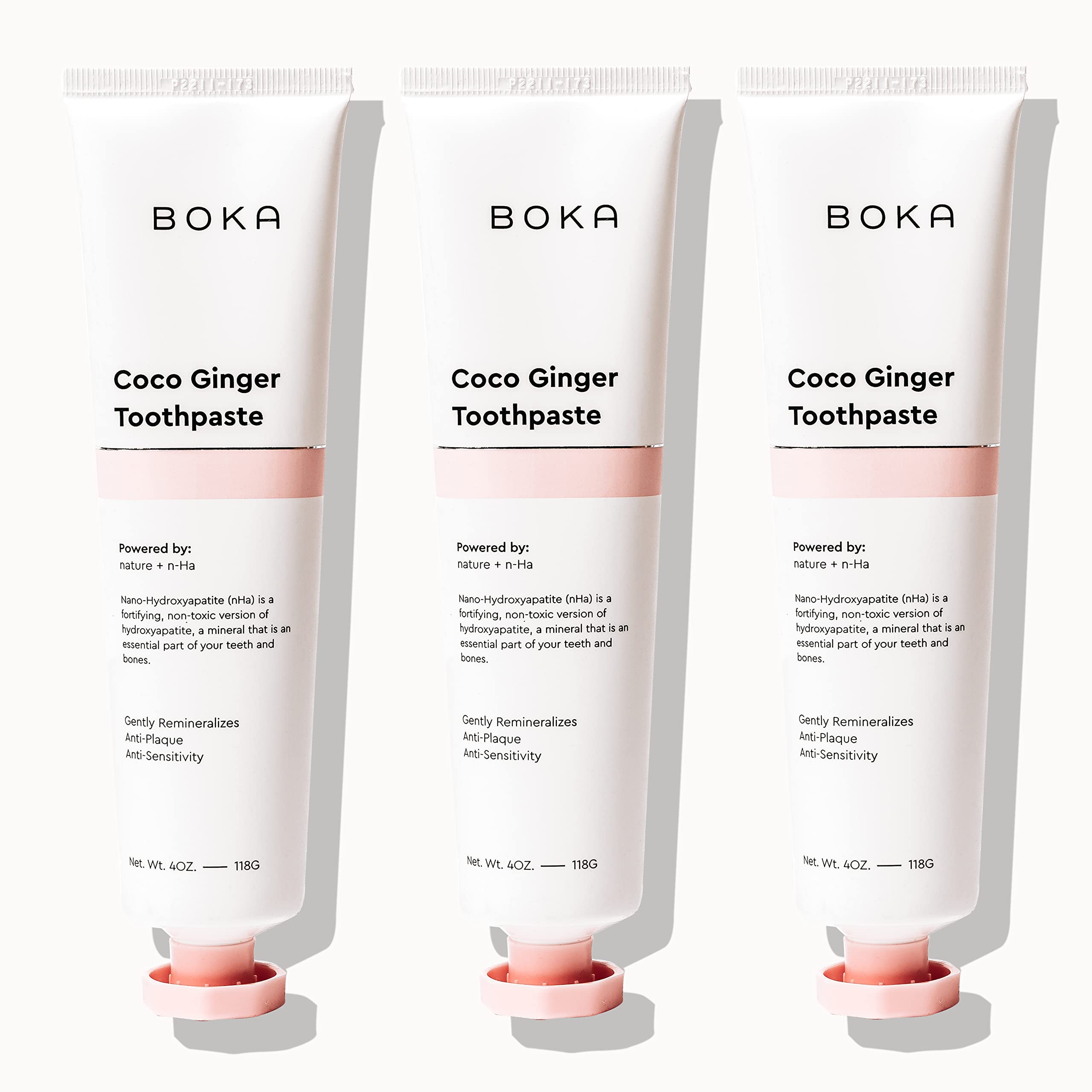 Boka frontal del envase coco ginger mostrando presentación y sabor