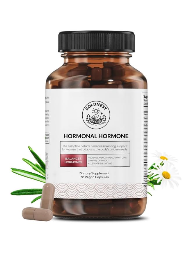BOLDNEST envase frontal Hormone Harmony mostrando etiqueta y beneficio claro