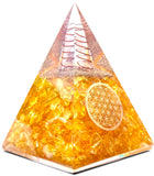 BOMBAY CRYSTALS EXPORT pirámide frontal con citrino, aporta enfoque visual